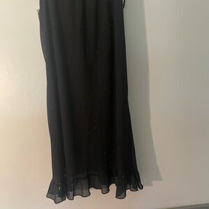 JCPenney Black Slip Maxi Skirt for Cocktail
